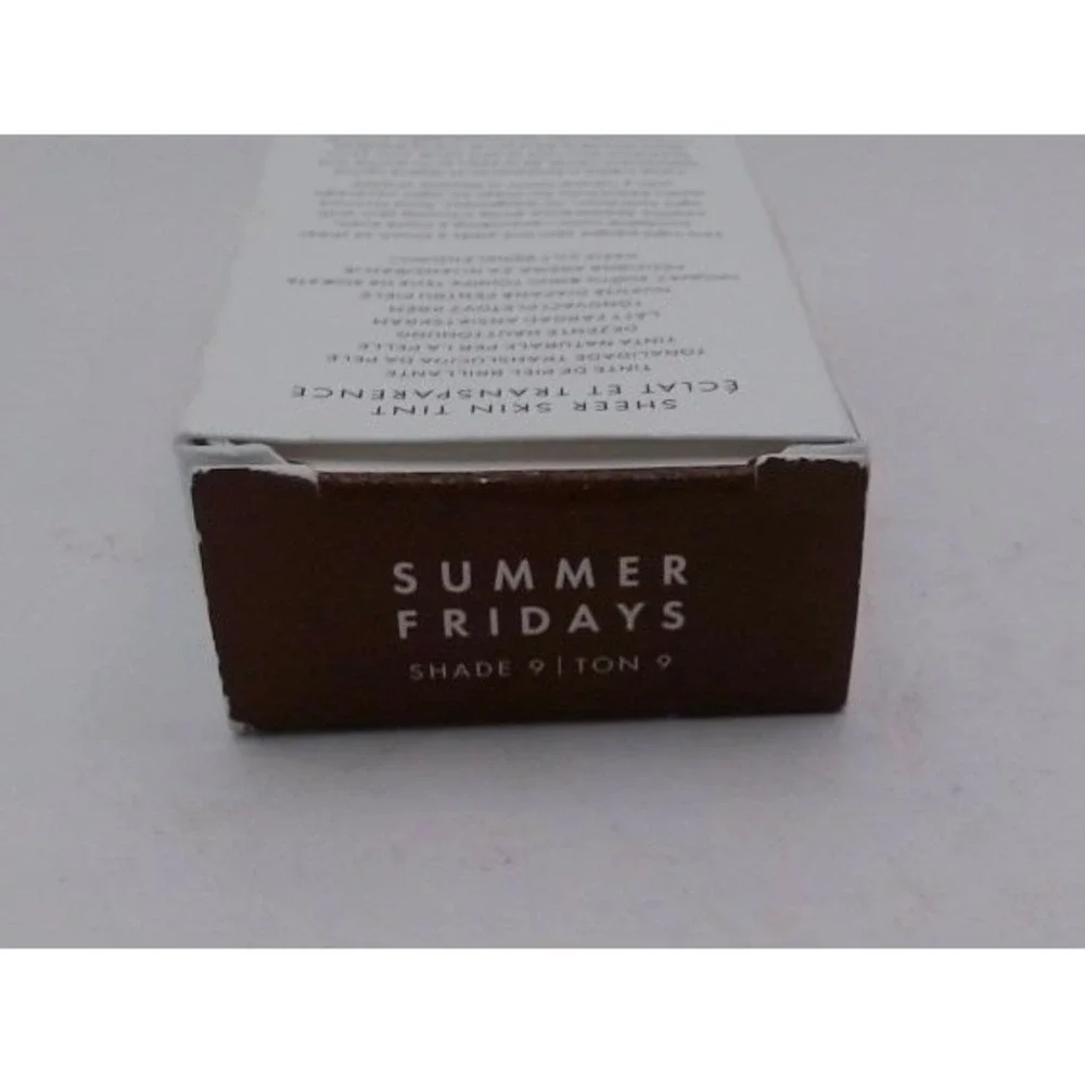 Summer Fridays - Sheer Skin Tint , Shade 9,  1 Fl Oz, BNIB